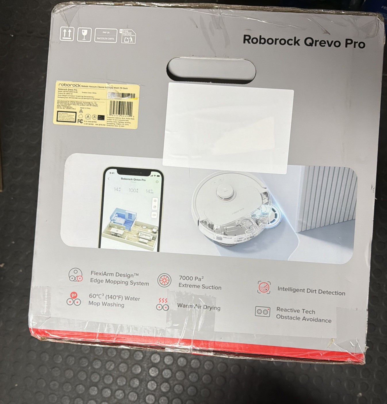 Roborock Qrevo Pro Robot Vacuum and Mop with FlexiArm Edge Mopping