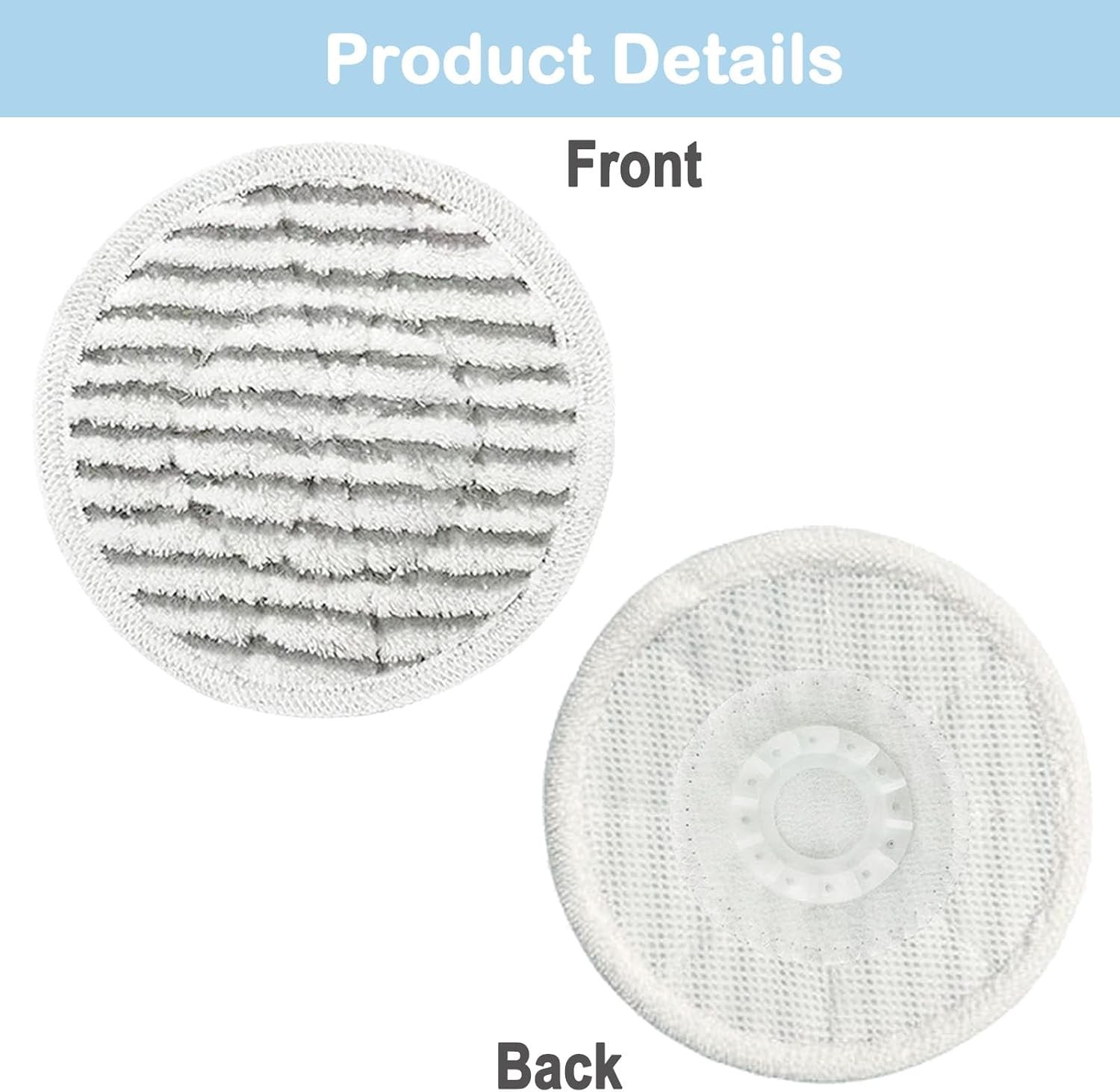 14-pack S7001 Replacement Steam Mop Pad Steam and Scrub 2-in-1 Scrub Mop Pad