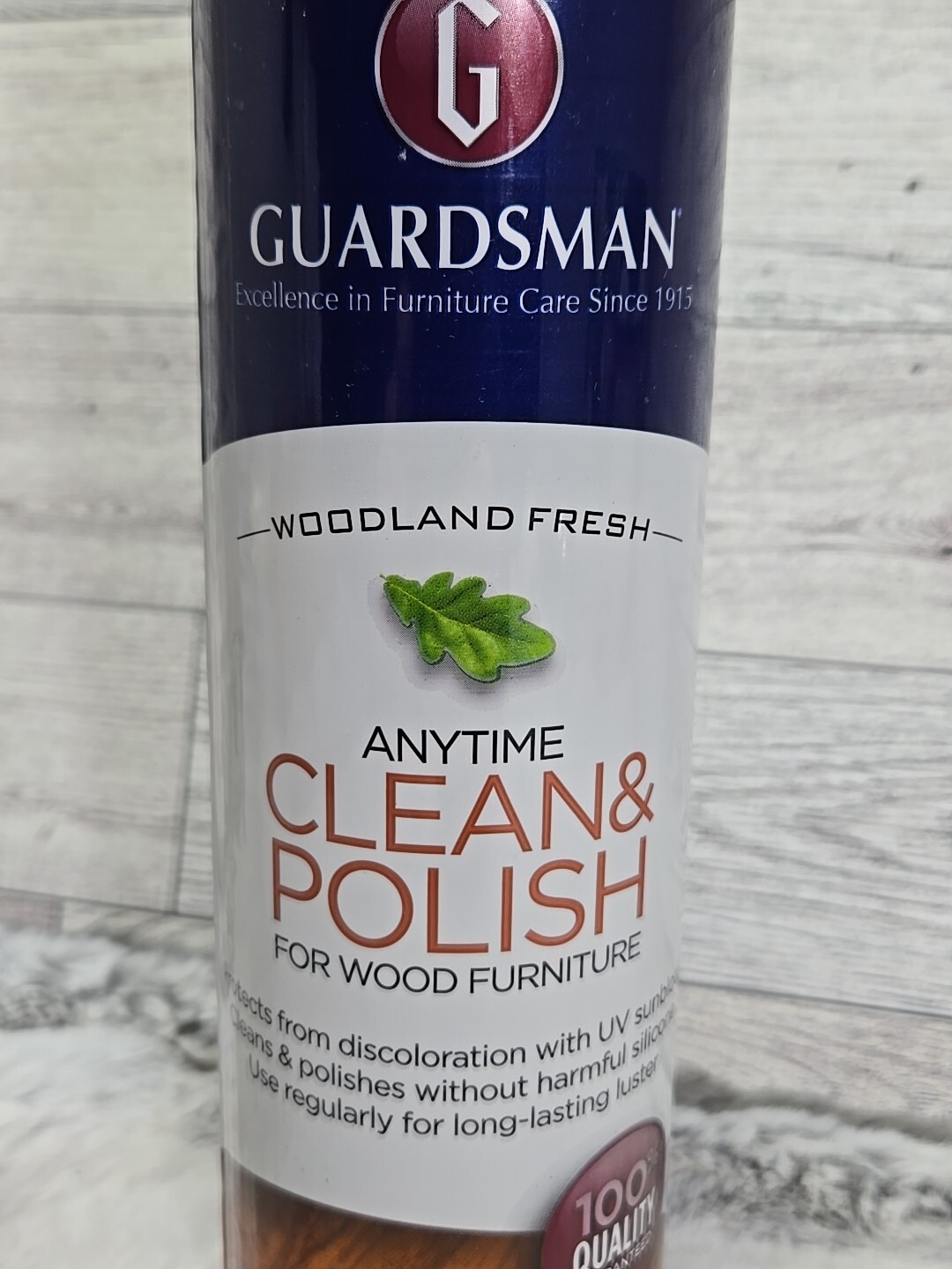 GUARDSMAN Anytime Clean & Polish Protects Wood Furniture Woodland Fresh 12.5 Oz