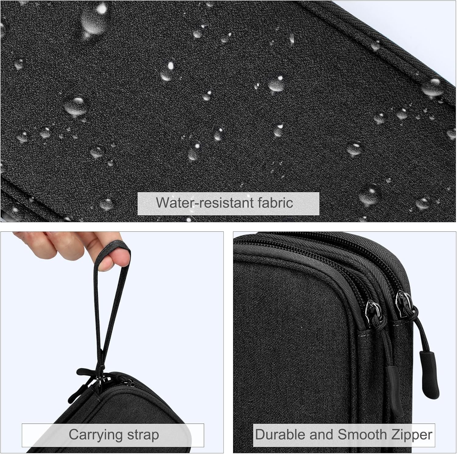 FYY Travel Cable Organizer Pouch Electronic Accessories Carry Case Portable Wate