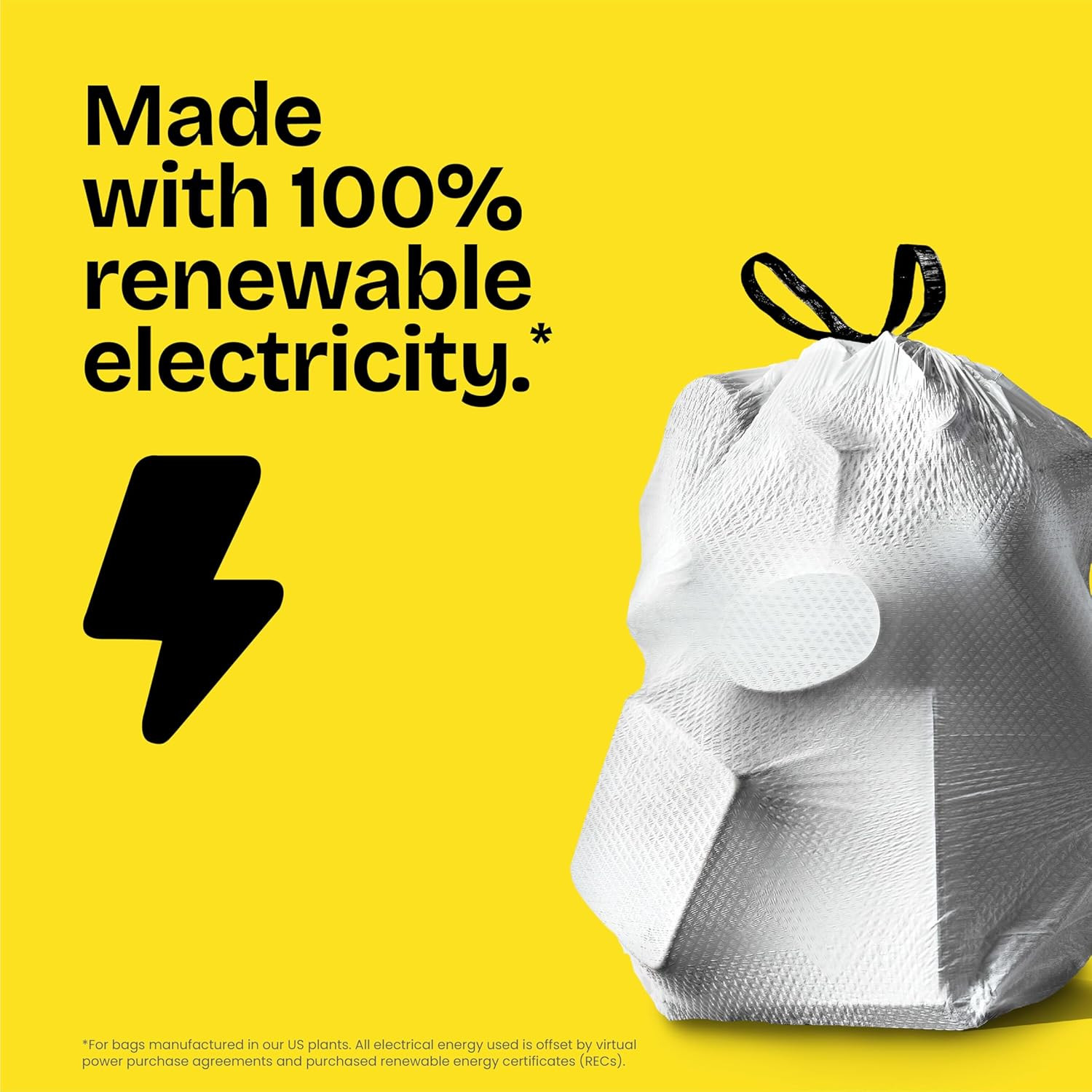 Glad Forceflex Tall Kitchen Drawstring Trash Bags, 13 Gal, Fragrance Free, 40 Ct