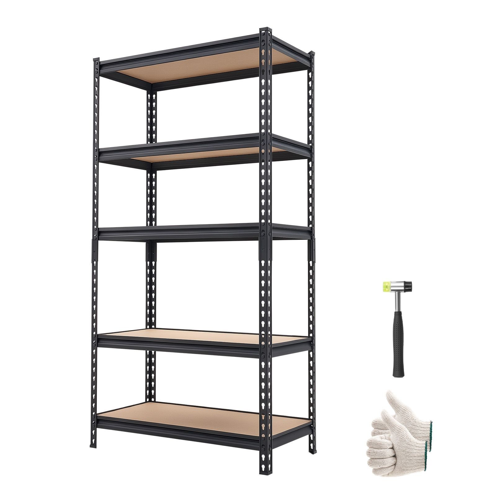 5-Tier Garage Storage Shelf 2000 Lb 32Lx16Wx63H, For Metal Rack