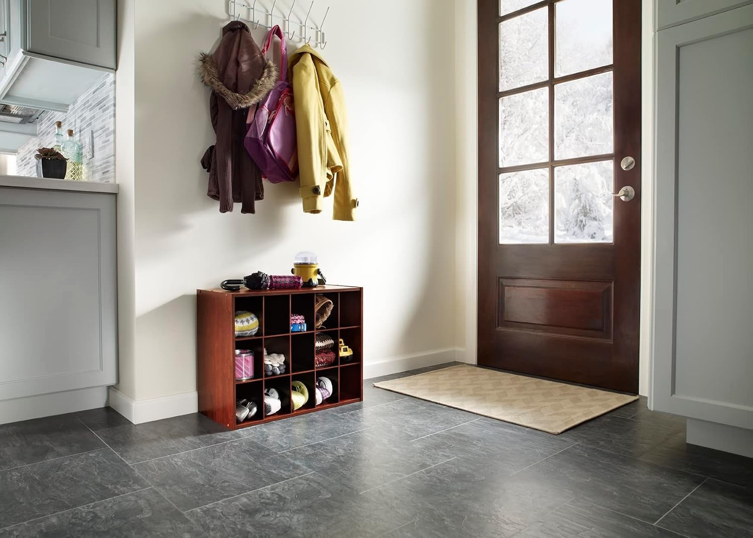 Space-Saving 15 Cube Organizer in Dark Cherry – Easy Assembly & Stylish Design