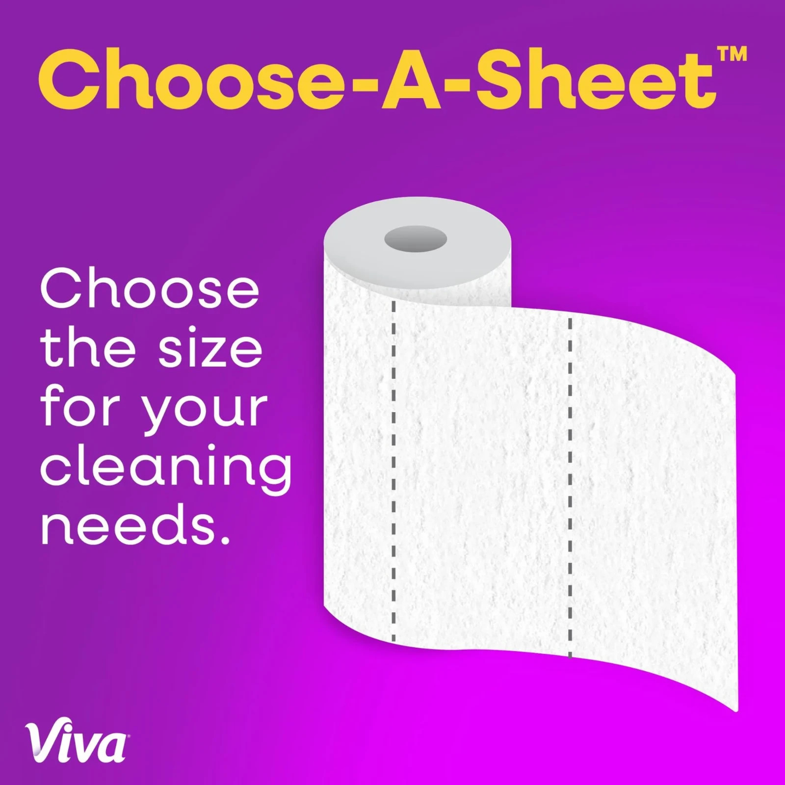 Viva Signature Cloth Paper Towels, 8 Triple Rolls, 129 Sheets per Roll