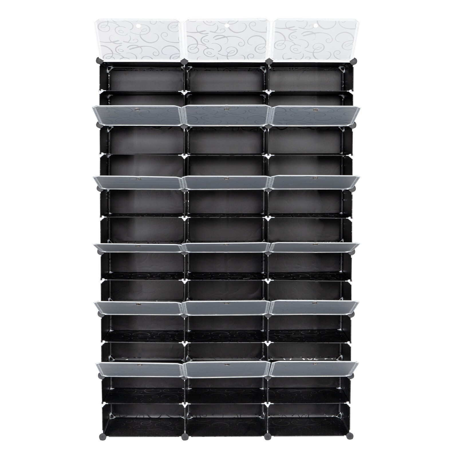 72 Pairs Shoe Rack Organizer 12-Tier Stackable Shoe Storage Cabinet Space Saving