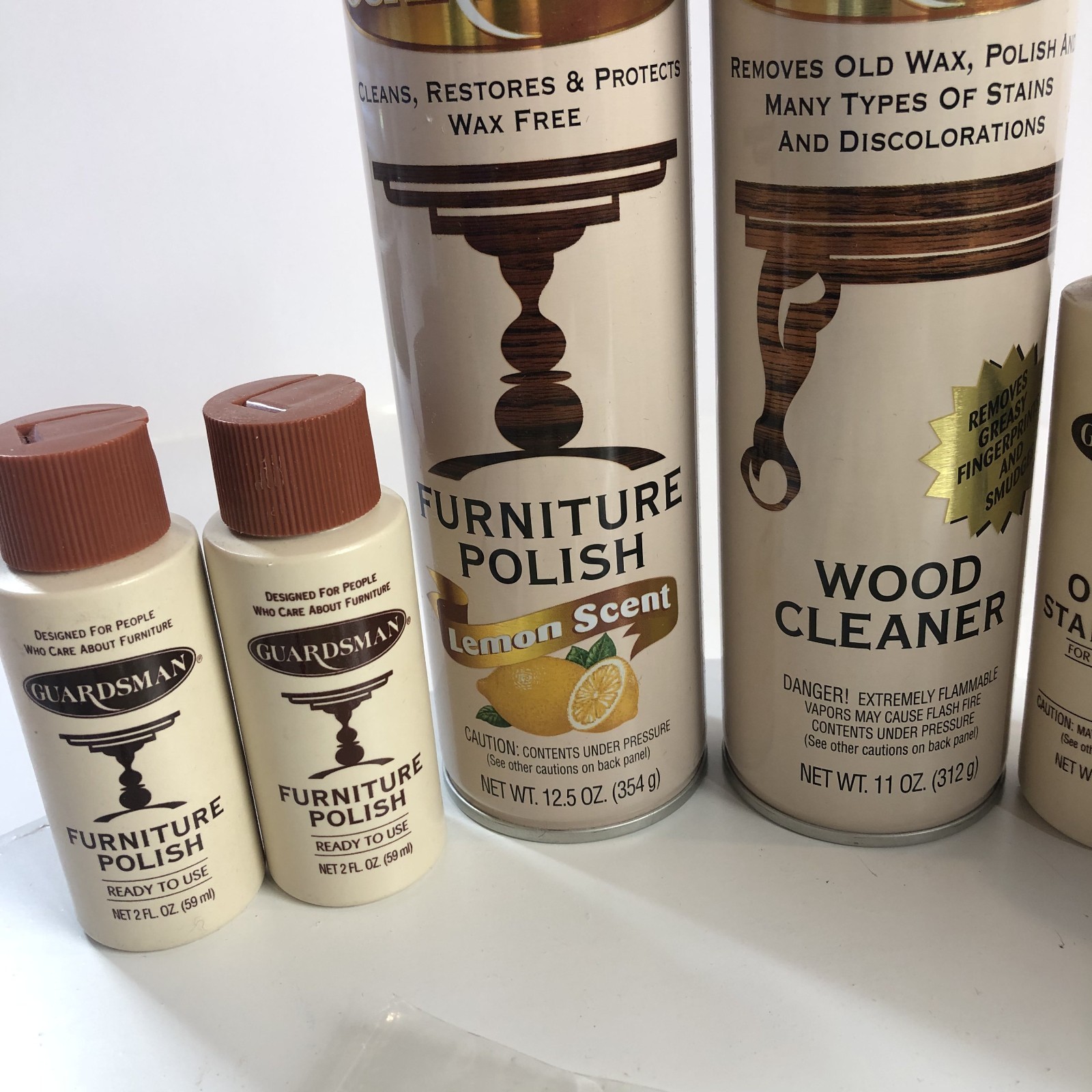 Guardsman Furniture Care Kit Polish Stain Lifter Remover Leather Cleaner VINTAGE
