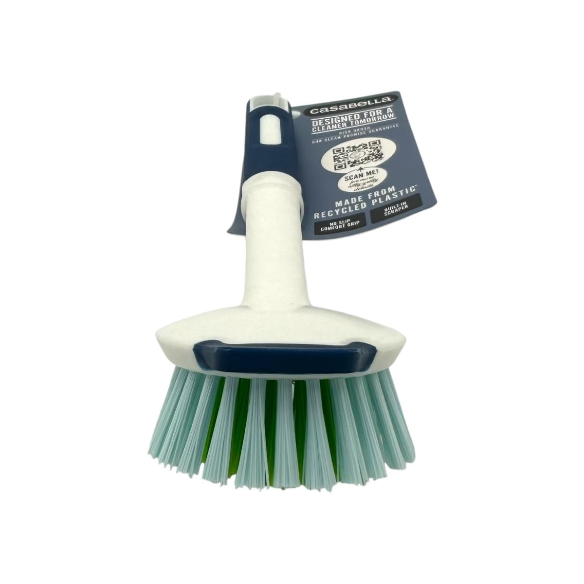 Casabella Round Brush Scrubber 1ea, 1 Count (Pack of 1), Assorted Colors