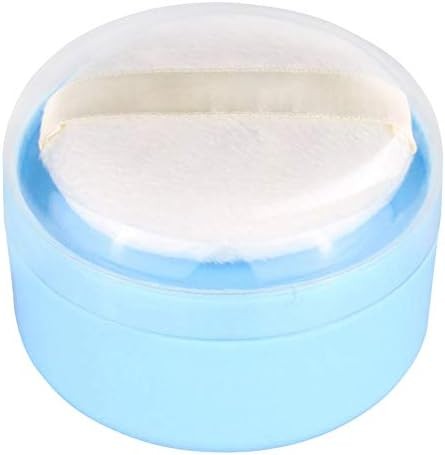 After-Bath Puff Box Empty Body Powder Container Dispenser Case with Sifter and P