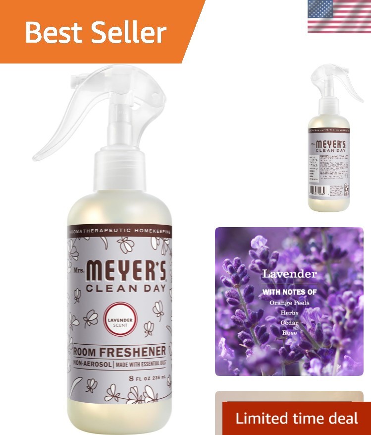 8 Fl Oz CLEAN DAY Lavender Air Freshener Spray, Perfect for Home & Fabrics