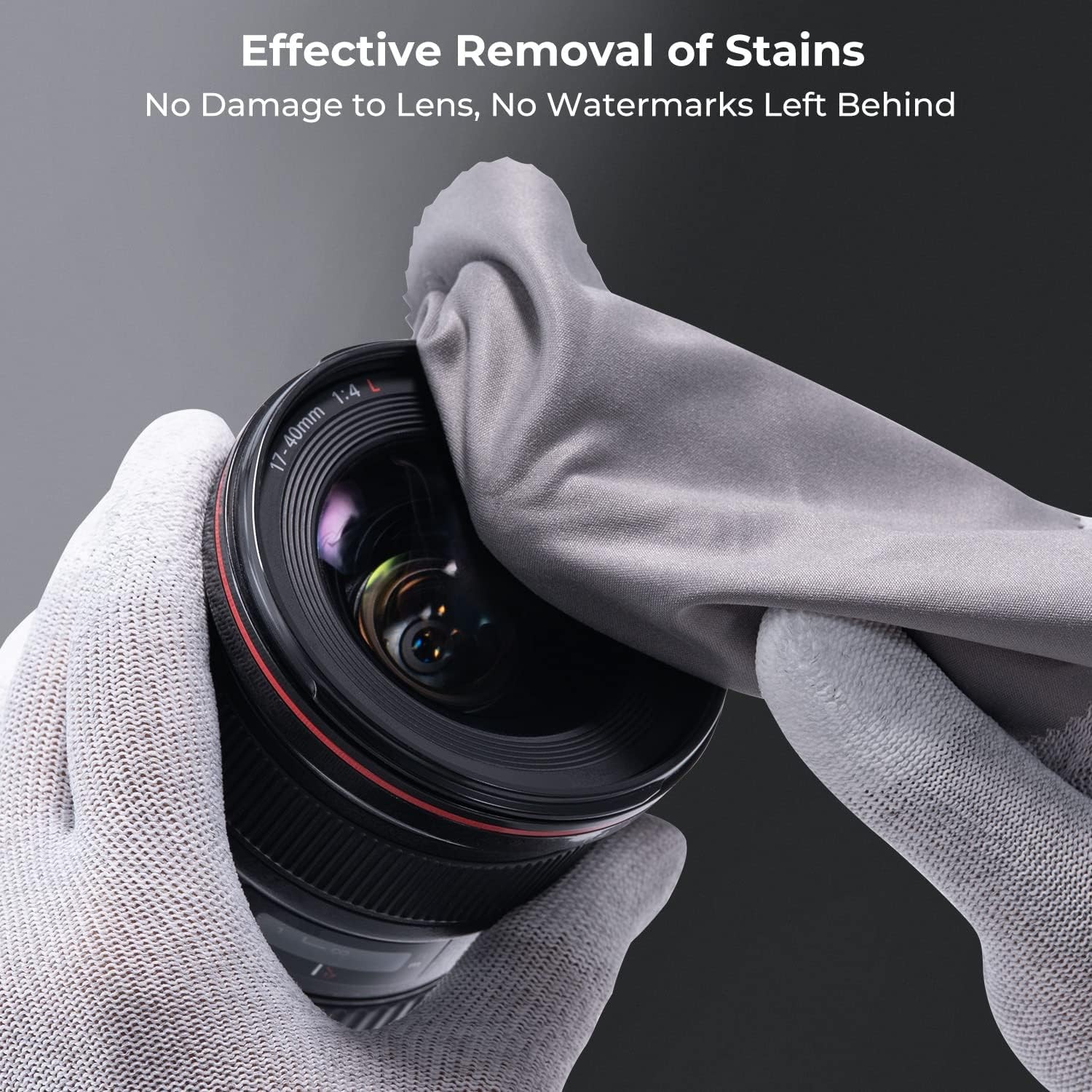 KF Concept 10 Pack Lens Cleaning Cloth 15X18CM, Washable Reusable Microfiber