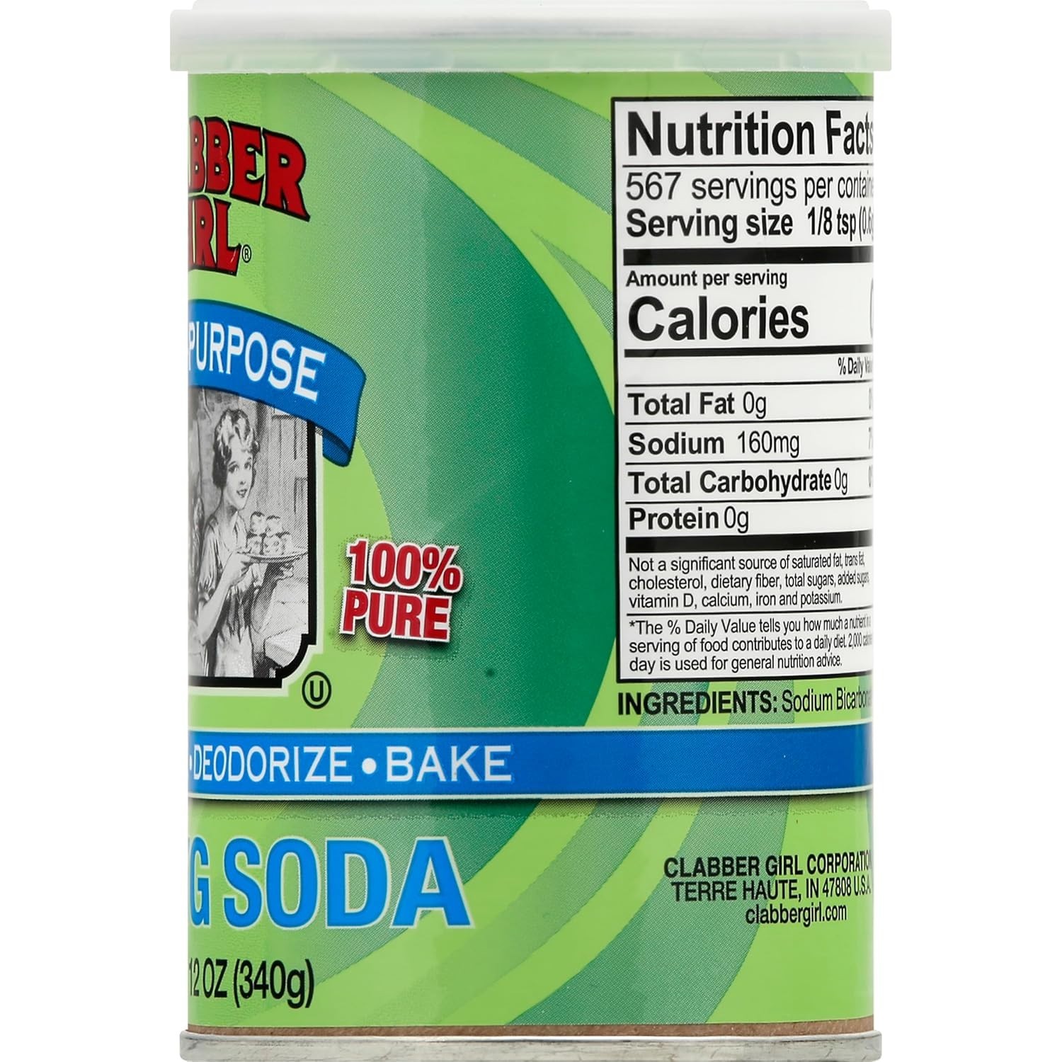 Shake or Pour 12 oz Baking Soda – Pure, Gluten-Free & Essential for Every Home