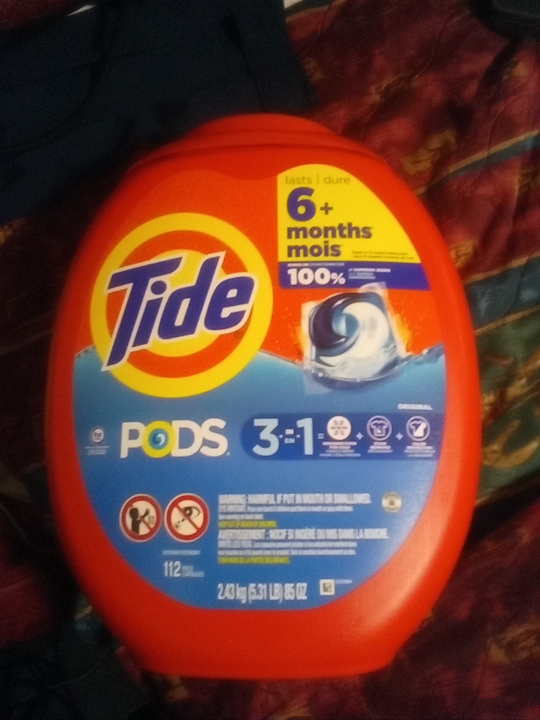 Tide Pods Three and One 6 Plus Months Laundry Detergent