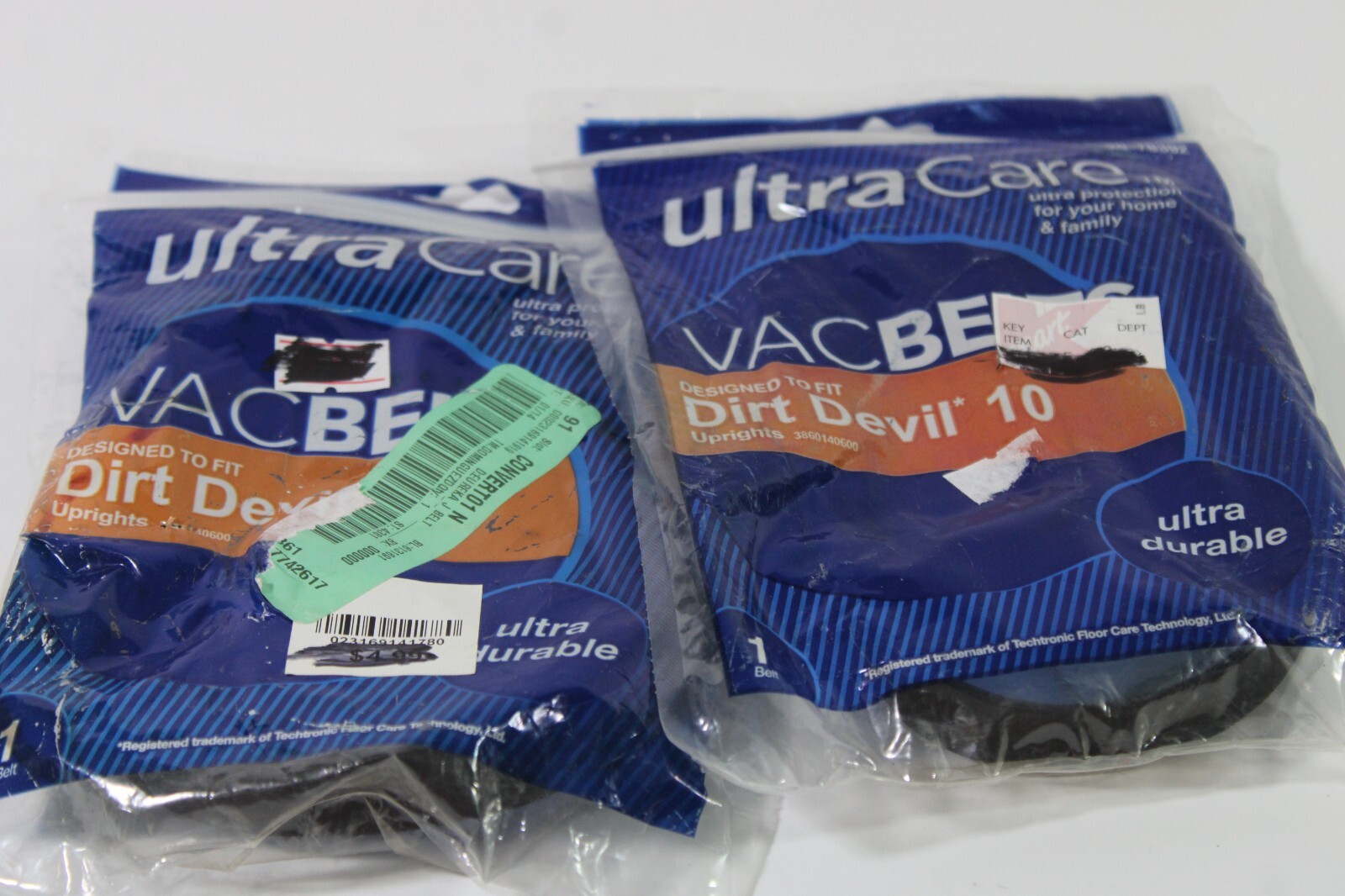 2 Ultra Care Dirt Devil Style 10 Belts