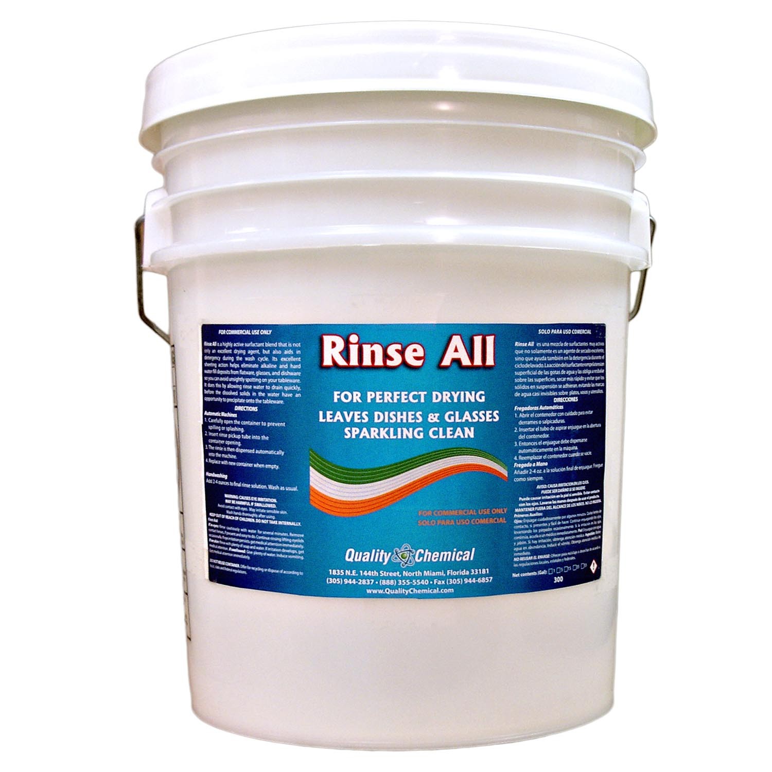 Rinse All / Commercial Industrial Grade Rinse Aid / 5 Gallon Pail
