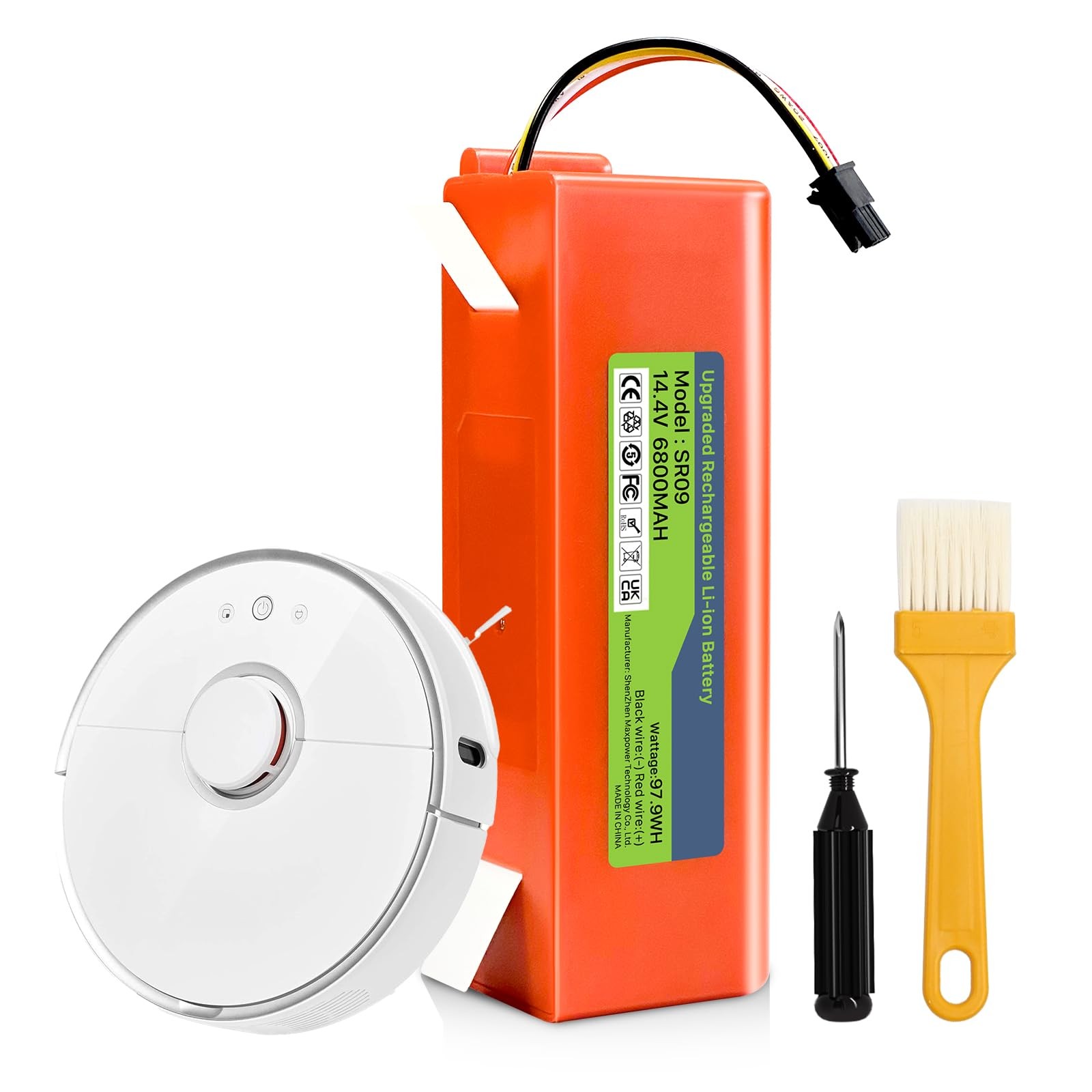 TQTHL Battery for Xiaomi Roborock S5, S5 Max, S50, S6, S6 MaxV, S7, Q7 Max V …