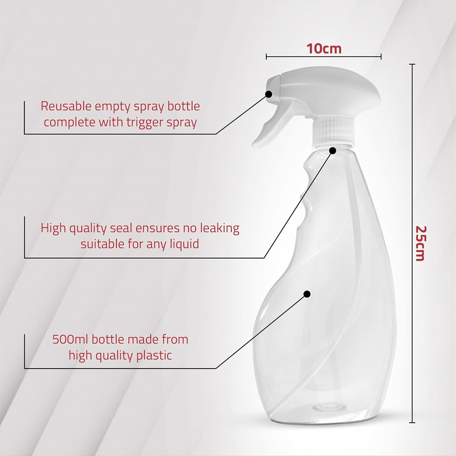 Large 17oz Spray Bottles For Cleaning Solutions and Gardening, Plant, Water, …
