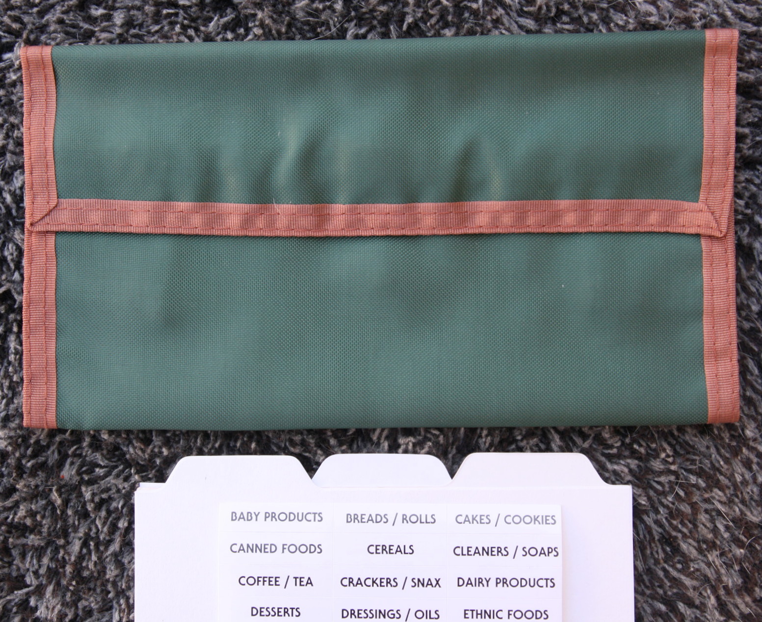 Classic Green Designer Trim Hannah Hansen Coupon Organizer