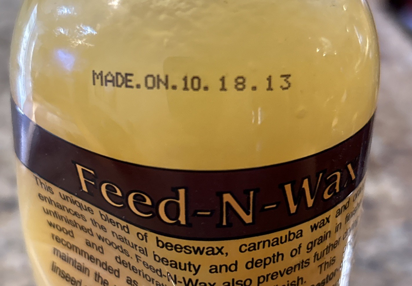 Howard Feed-N-Wax Oil-based Wood polish and conditioner ( 1-pint )