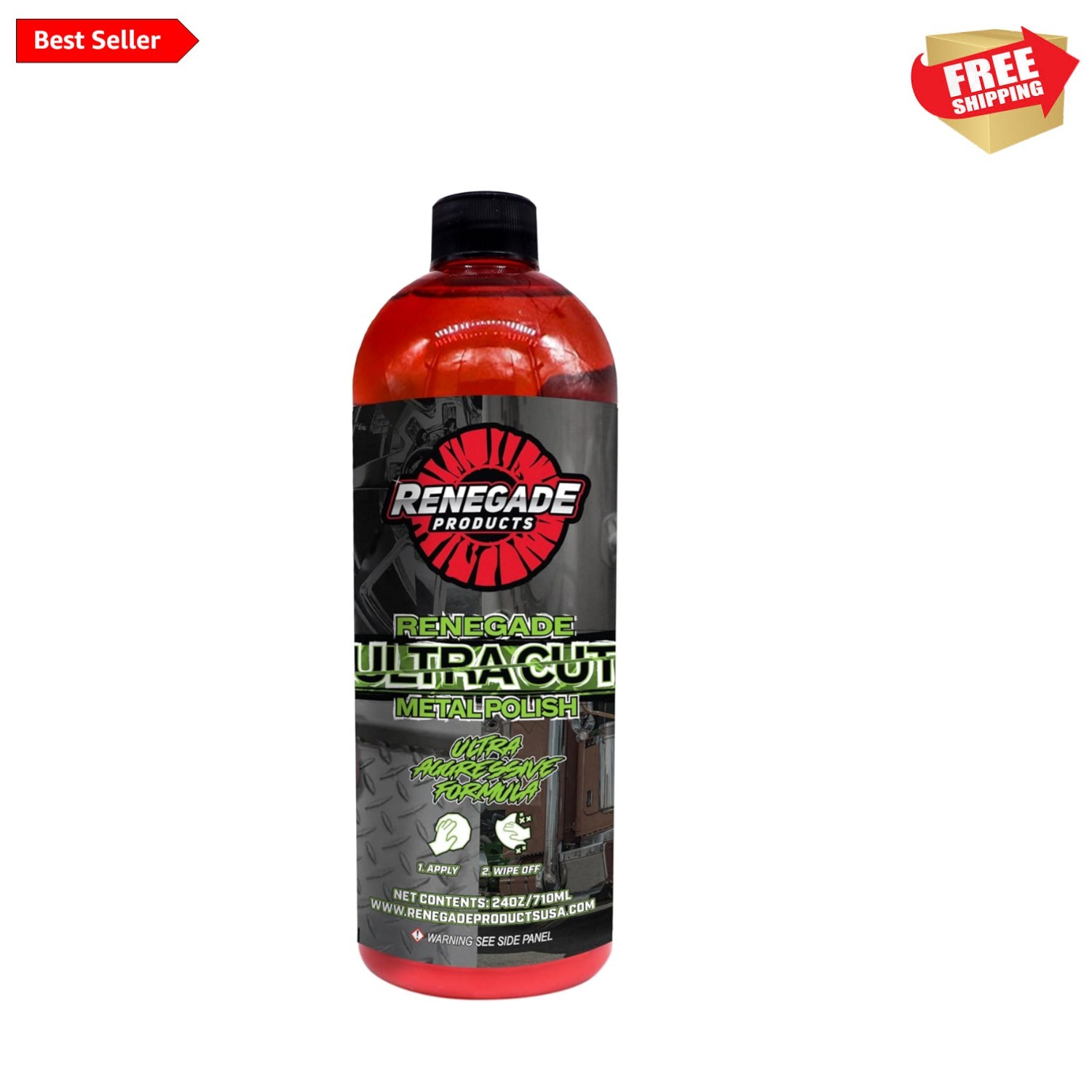 Ultra Cut Metal Polish 24 Oz – Aggressive Formula for Aluminum & Stainless Steel