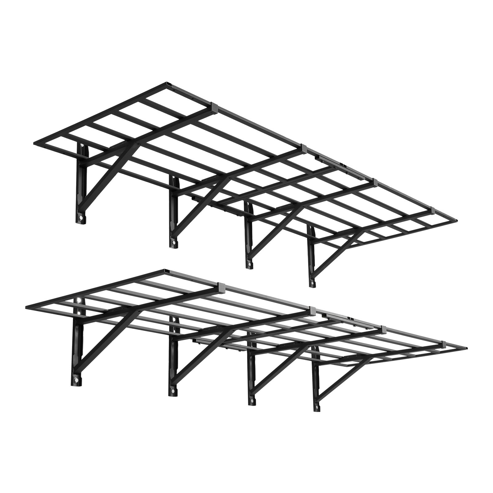 Uimoso 4-Piece 2 x 3ft Wall Shelving, 1600 lbs Capacity, Garage Storage Solution