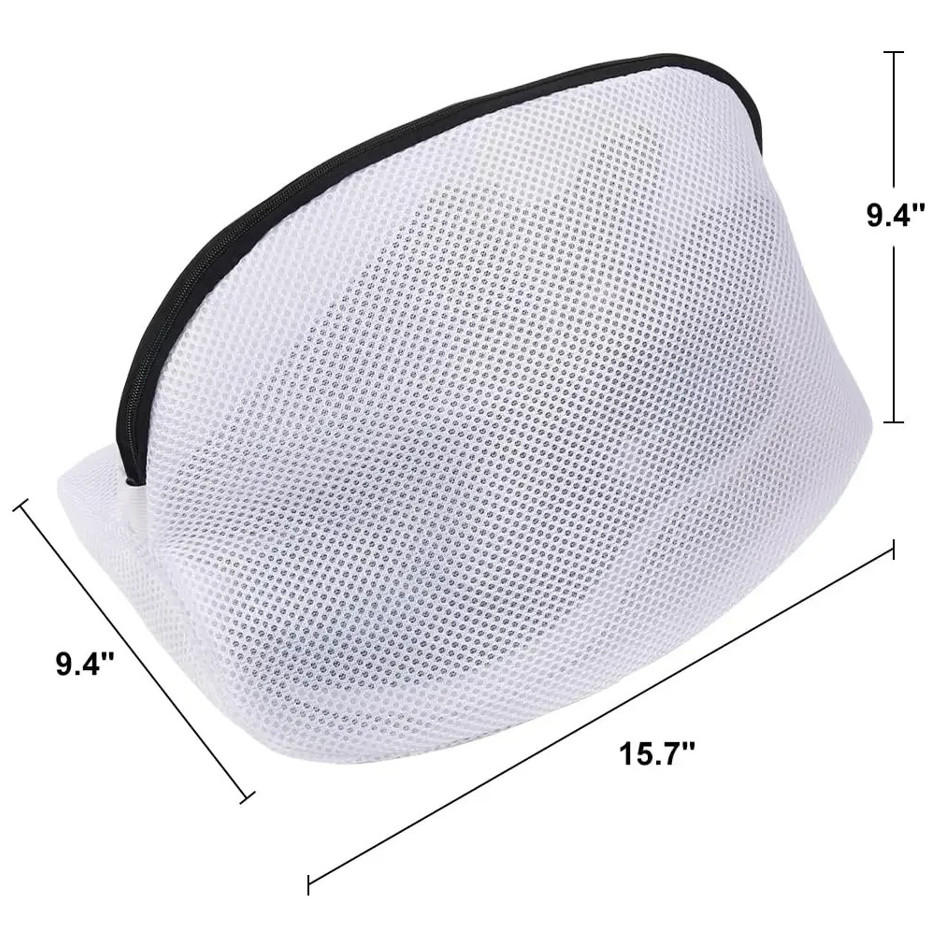 1 pc Shoe Washing Bag Mesh Laundry Storage Organizer with Zipper NEW