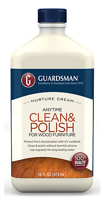 Guardsman 461500 Clean & Polish Wood Furniture Cleaner, Cream, 16 oz. – Quantity