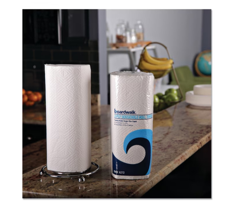 Boardwalk Kitchen Paper Towels 30 Rolls 2-Ply 85 Sheets Per Roll White