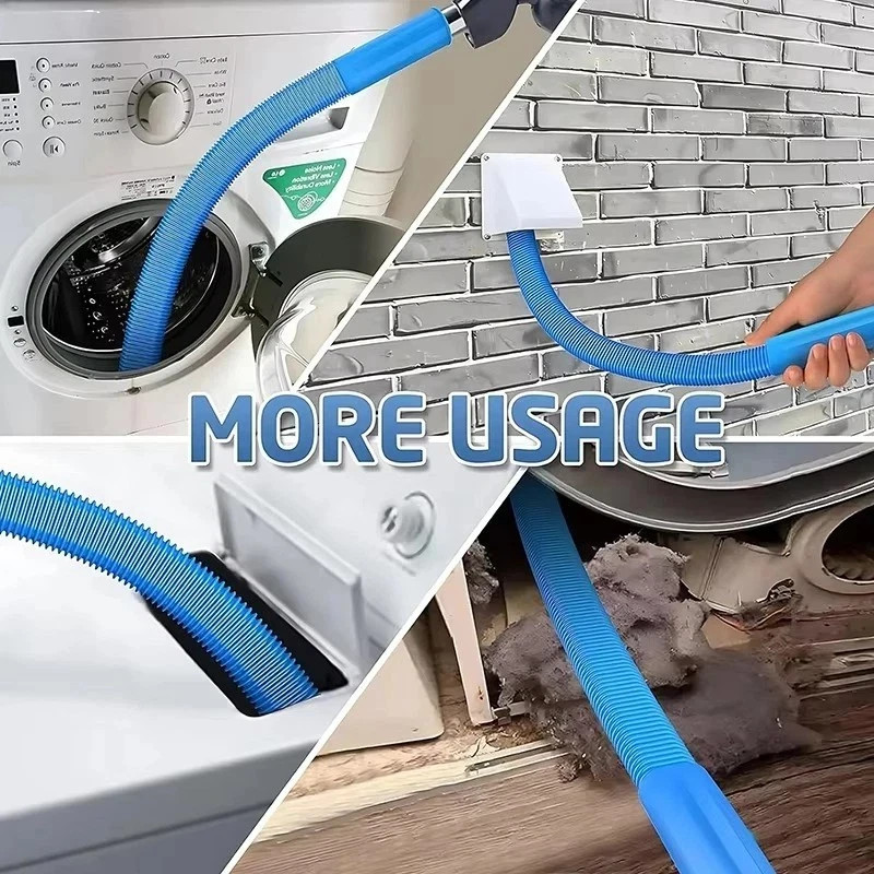 Dryer Vent Cleaner Kit Vacuum Hose Attachment Brush Lint Remover Power Washer US