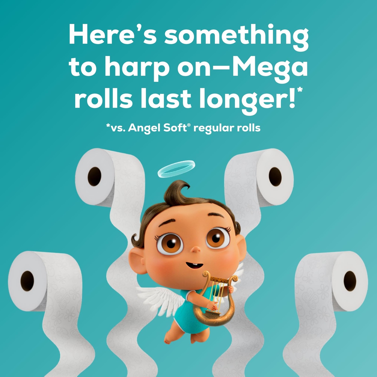 Angel Soft Toilet Paper, 48 Mega Rolls = 192 Regular Rolls, Soft and Strong