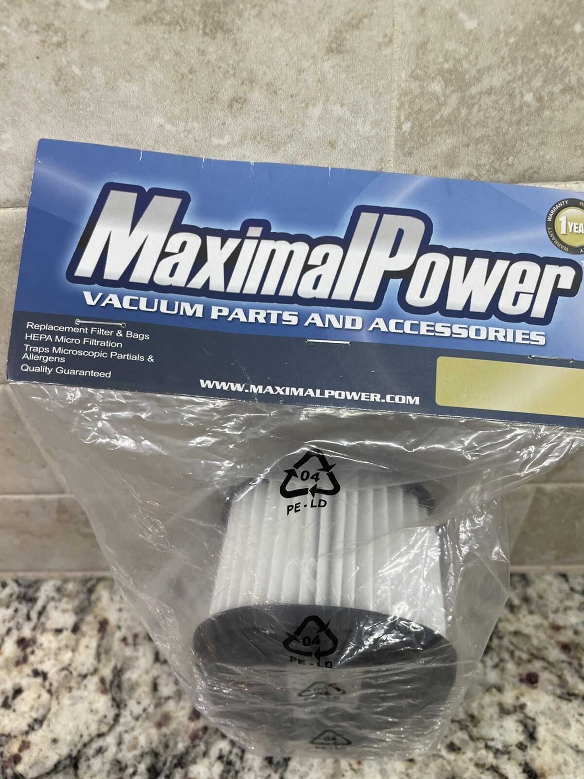 MaximalPower Filter for Hoover Foldaway Runabout Vacuum 40130050 43615090 (2PK)