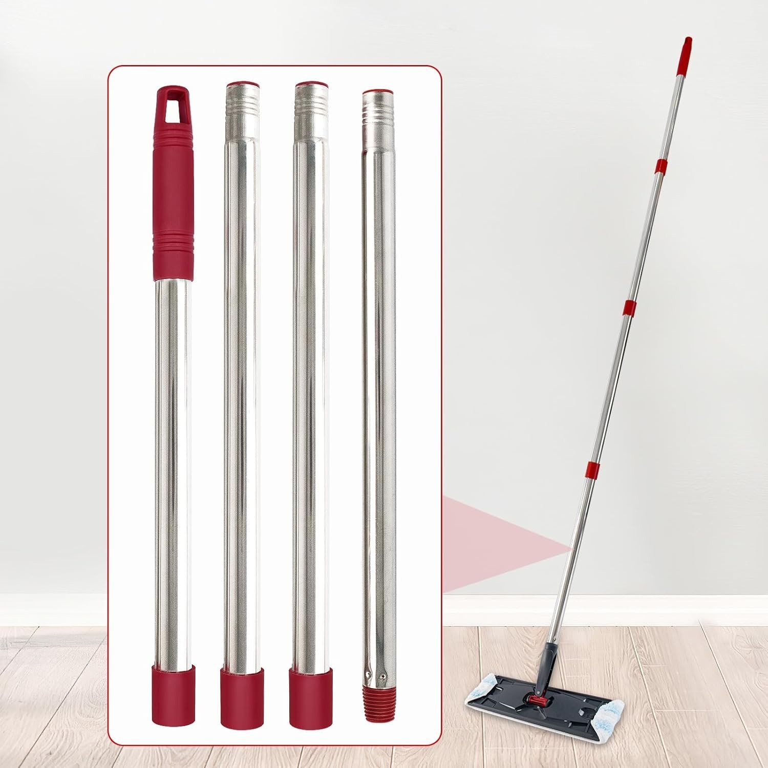 Mop Handle for Ocedar Spin Mop Flat Mop Replacement Extendable 30 58 Stainles…
