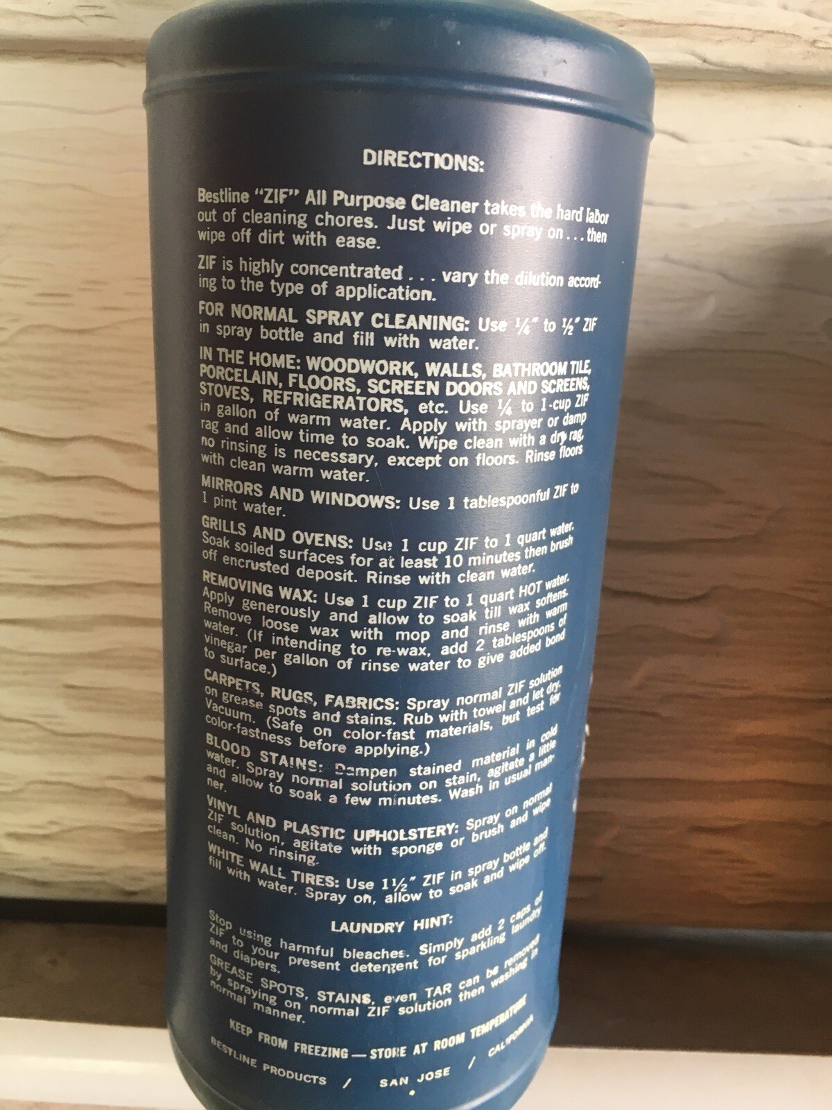 ZIF Bestline Products 32oz Super Concentrate Bio-Degradable All-Purpose Cleaner