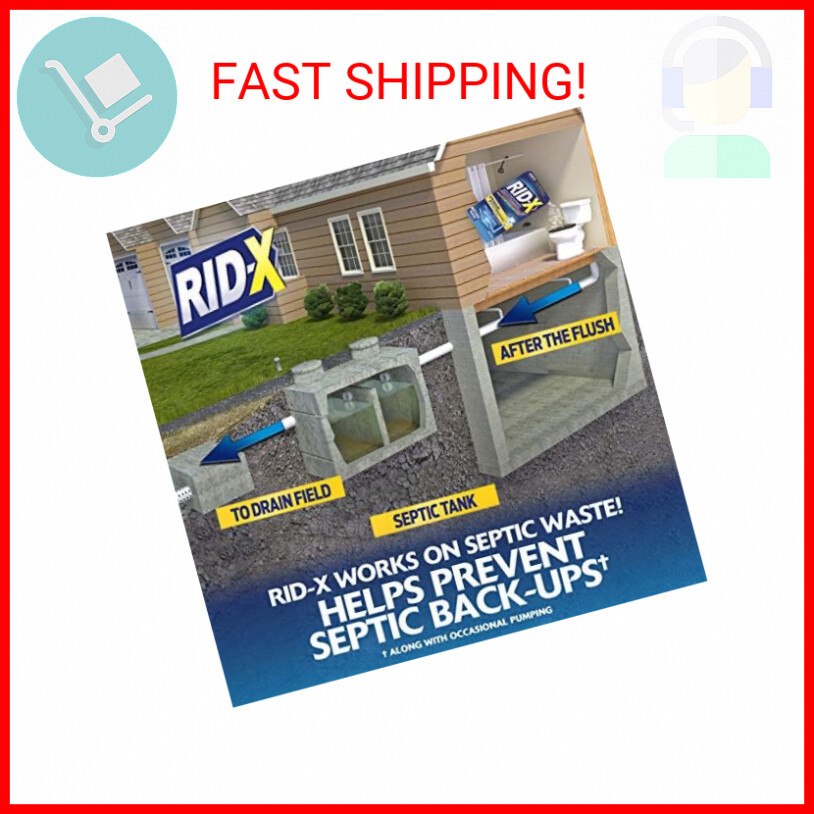 RID-X Septic Treatment, 1 Month Supply Of Powder, 9.8 oz