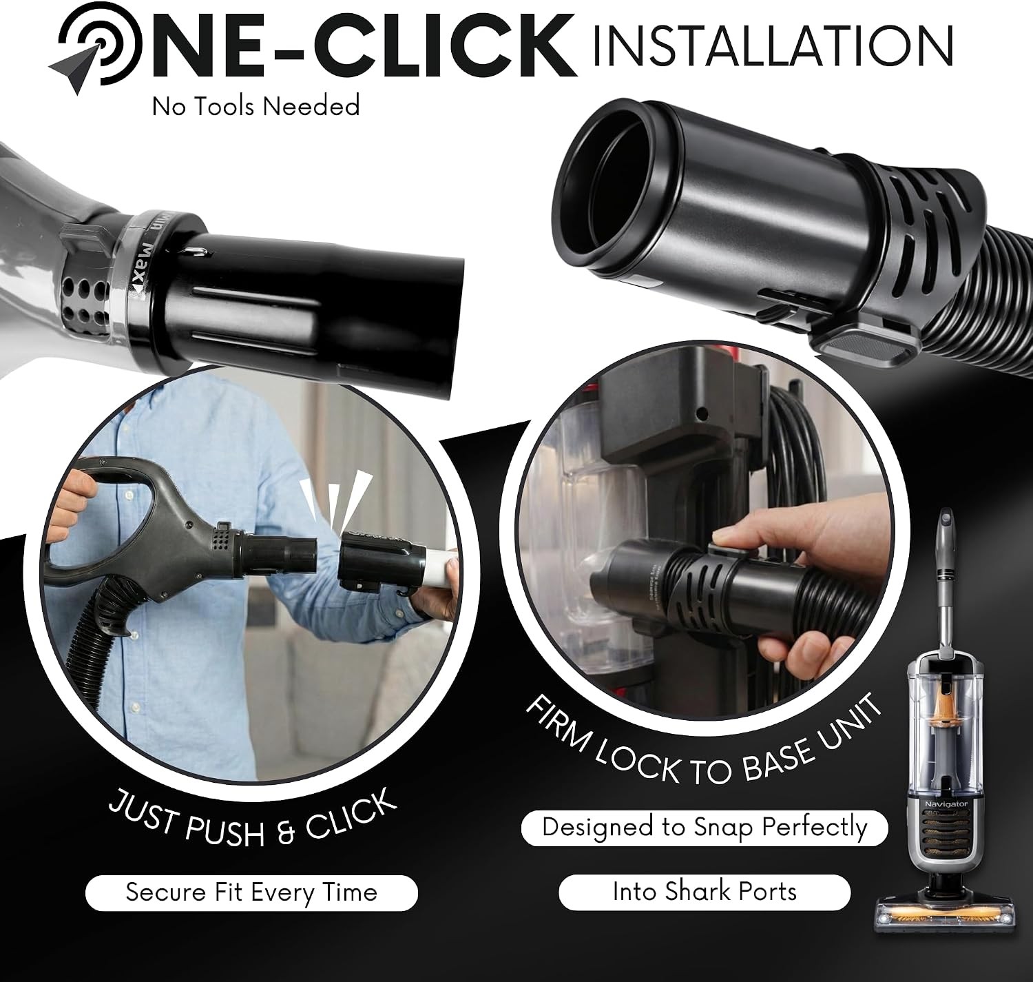 Replacement Hose Handle for Shark Vacuums for ONLY Models ZU62 ZU62C ZU60 ZU102