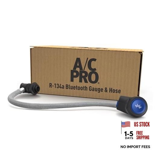 Smart Charge Bluetooth Car Air Conditoner R-134a Refrigerant Gauge & Hose,