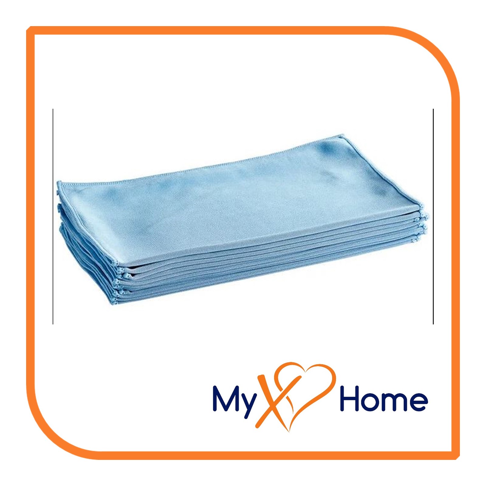 15 x 15 Blue Microfiber Glass / Fine Polishing Cloth(s) by MyXOHome
