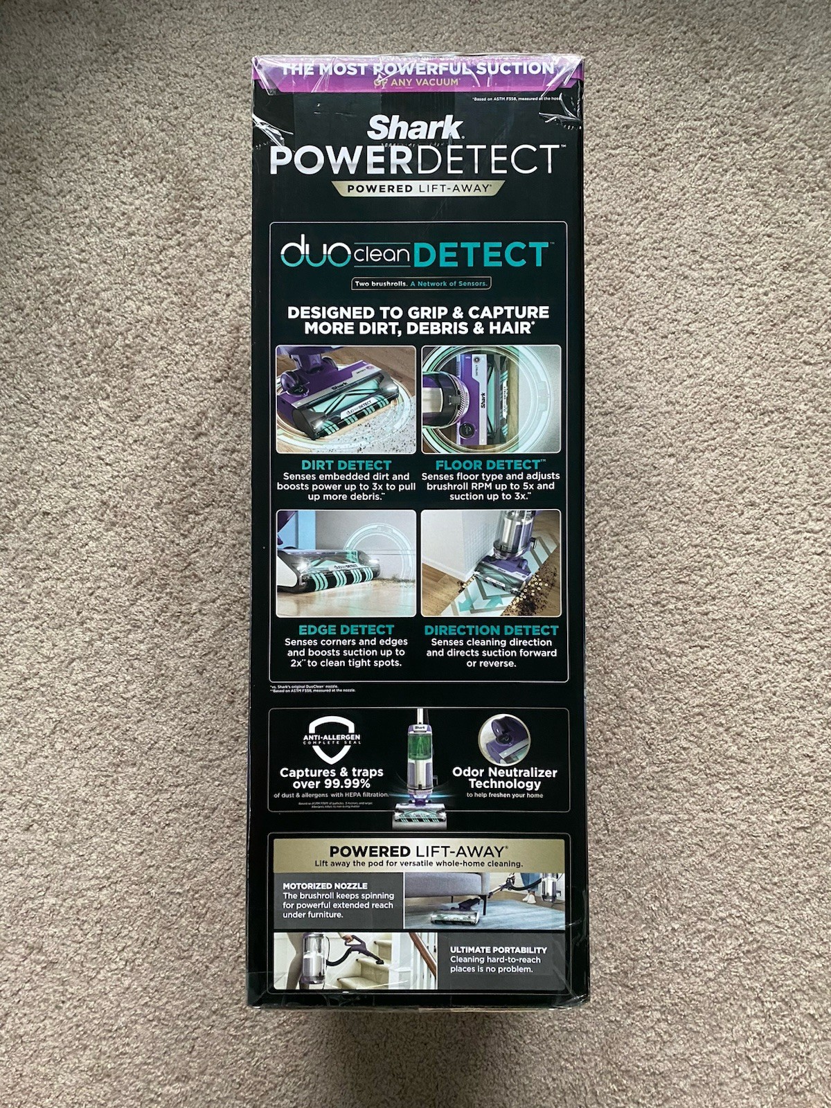 Shark – PowerDetect Upright Vacuum with DuoClean Detect Technology – AZ4002