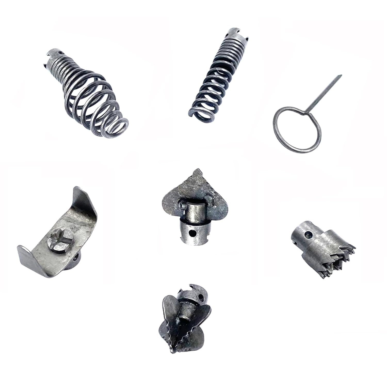 Drainage Cleaning Cutter Head Set 7Pcs 16mm Manganese Steel Sewer Tool Kit