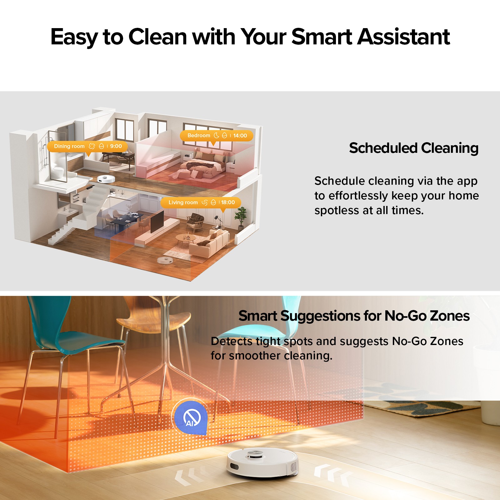 Roborock Q7 M5+ Self-Empty Robot Vacuum Cleaner, 10000Pa – Certified Refurbished