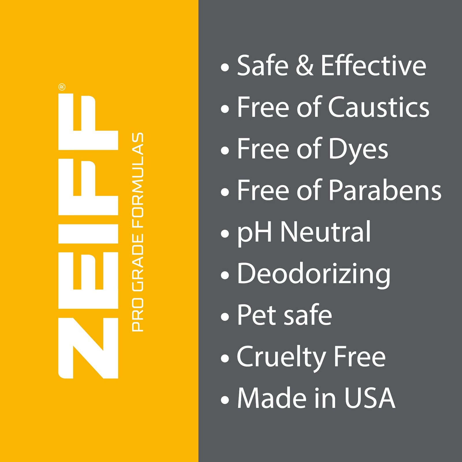 Zeiff Pro-Grade Multi-Purpose Probiotic Enzyme Cleaner – Pet Stain and Odor