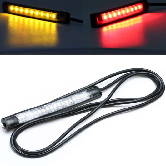 Universal Motorcycle ATV Tail Brake Light Stop Signal Lamp Flexible Strip Light
