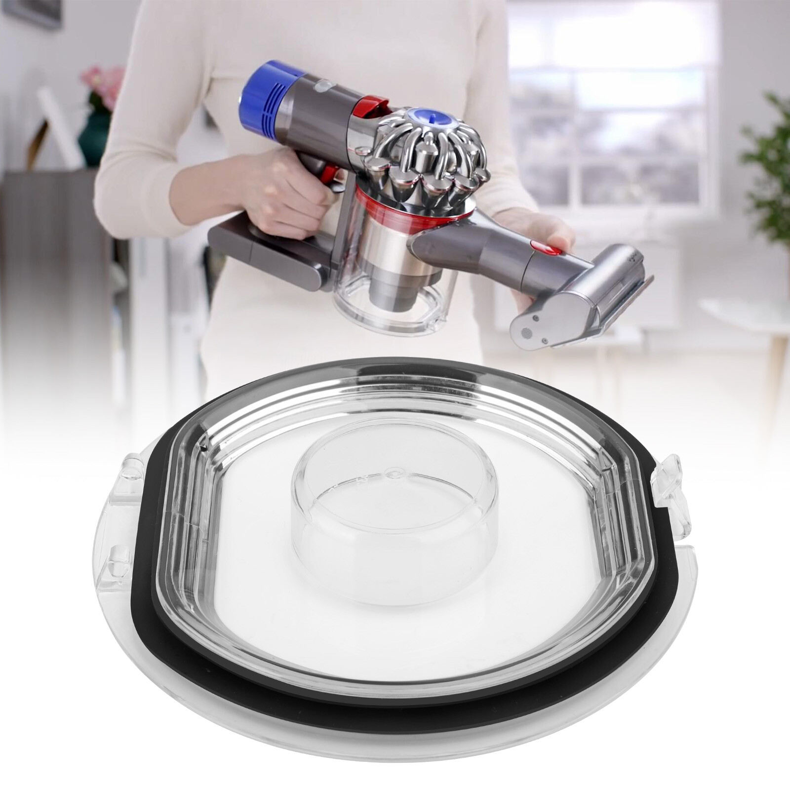 Bin Lid Cap For Dyson V7/V8 Vacuum Cleaner Replacement Dust Bucket Bottom Cover