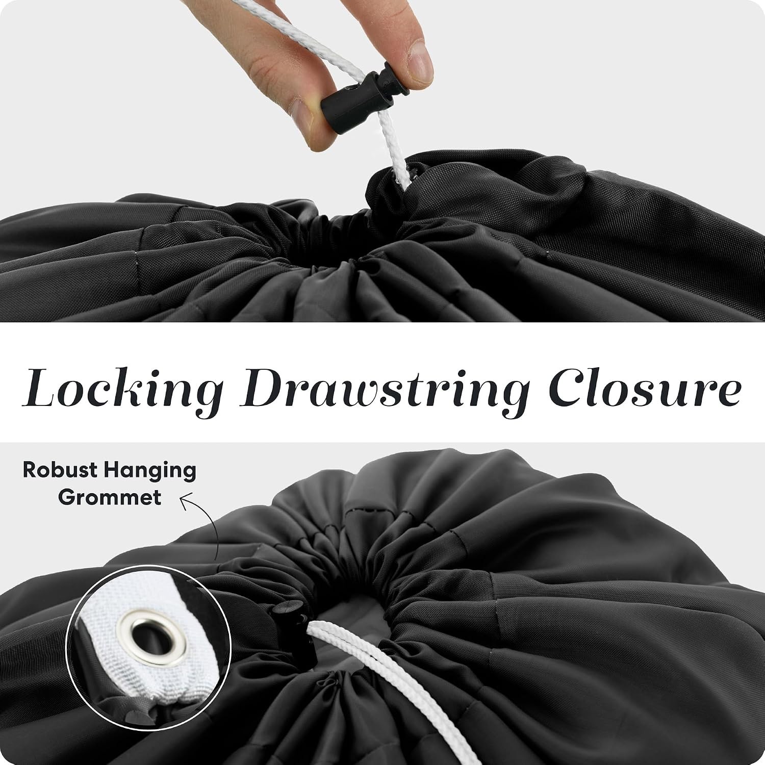 Portable Extra-Large Nylon Laundry Bags – Secure Drawstring, Durable & Versatile