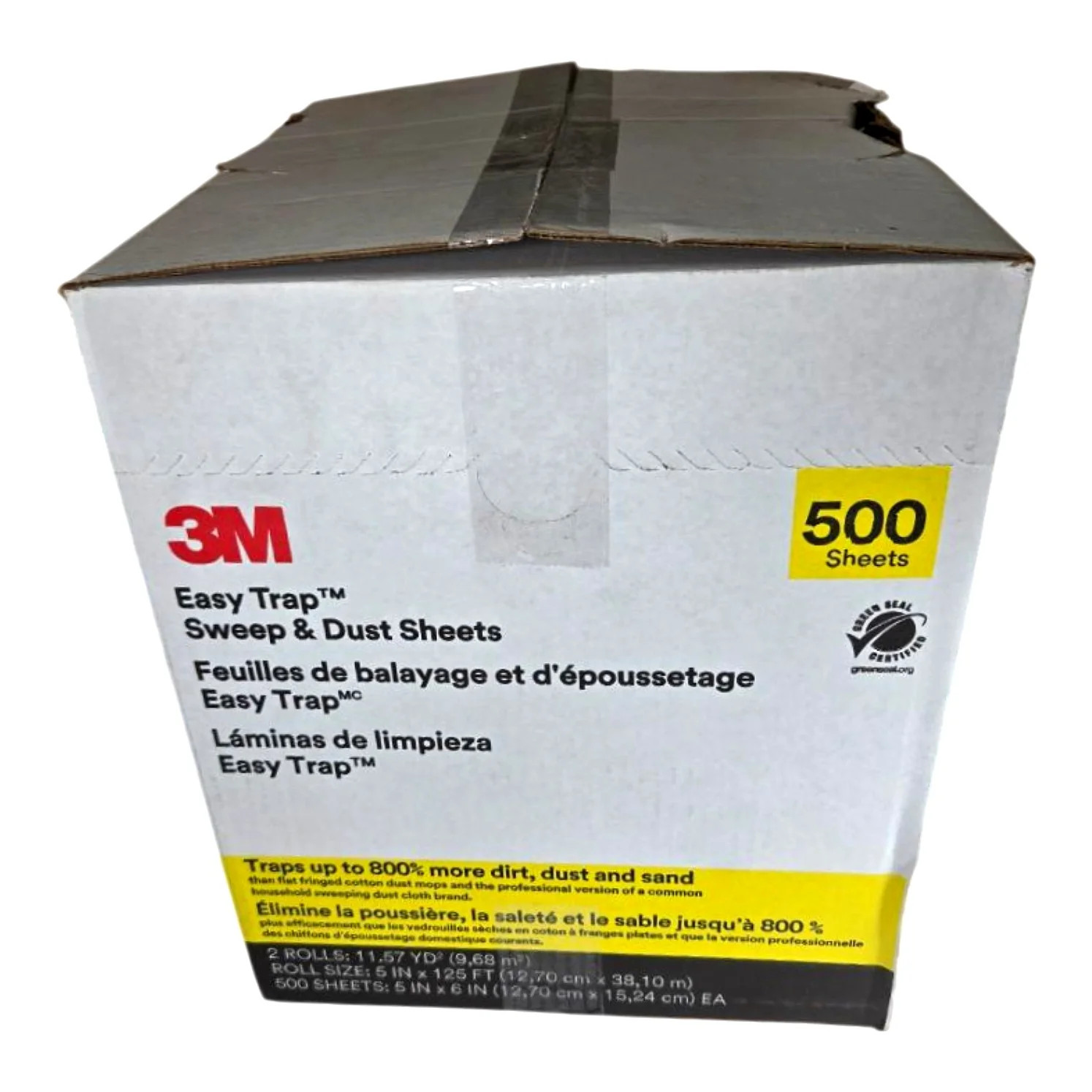 3M 55655W Easy Trap 5x6in 500 Sheets/2 Rolls Sweep & Dust Sheets