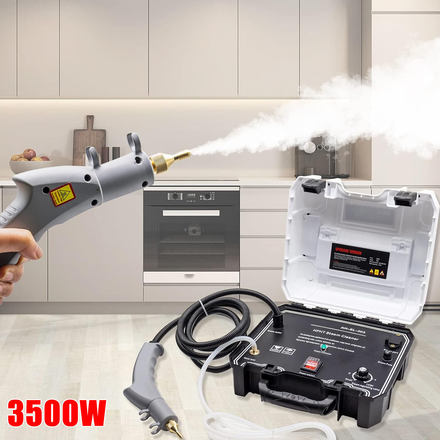 3500W Handheld Car Detailing Cleaning Machine High Temp Steam Cleaner Household