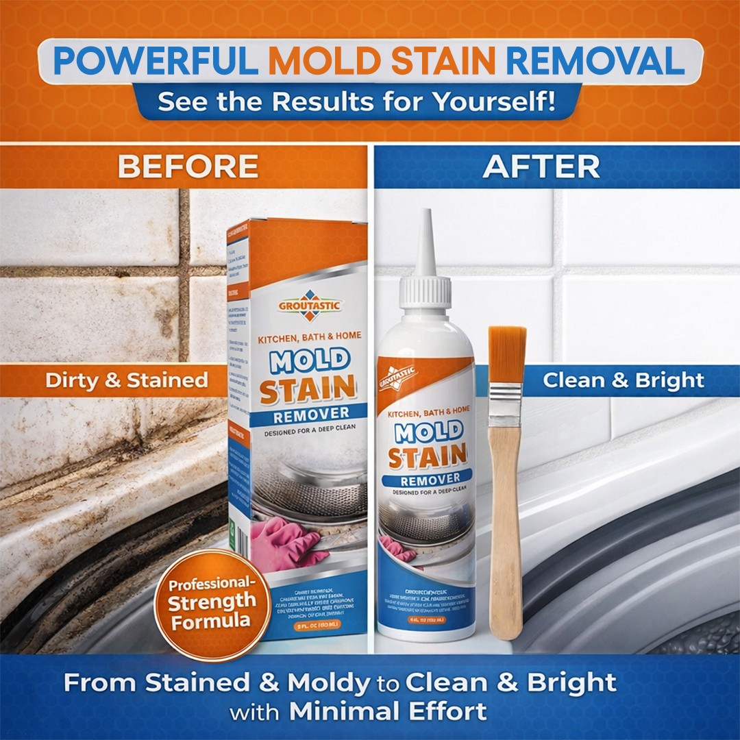 Groutastic Mold & Mildew Stain Remover Gel – Thick Clinging Gel