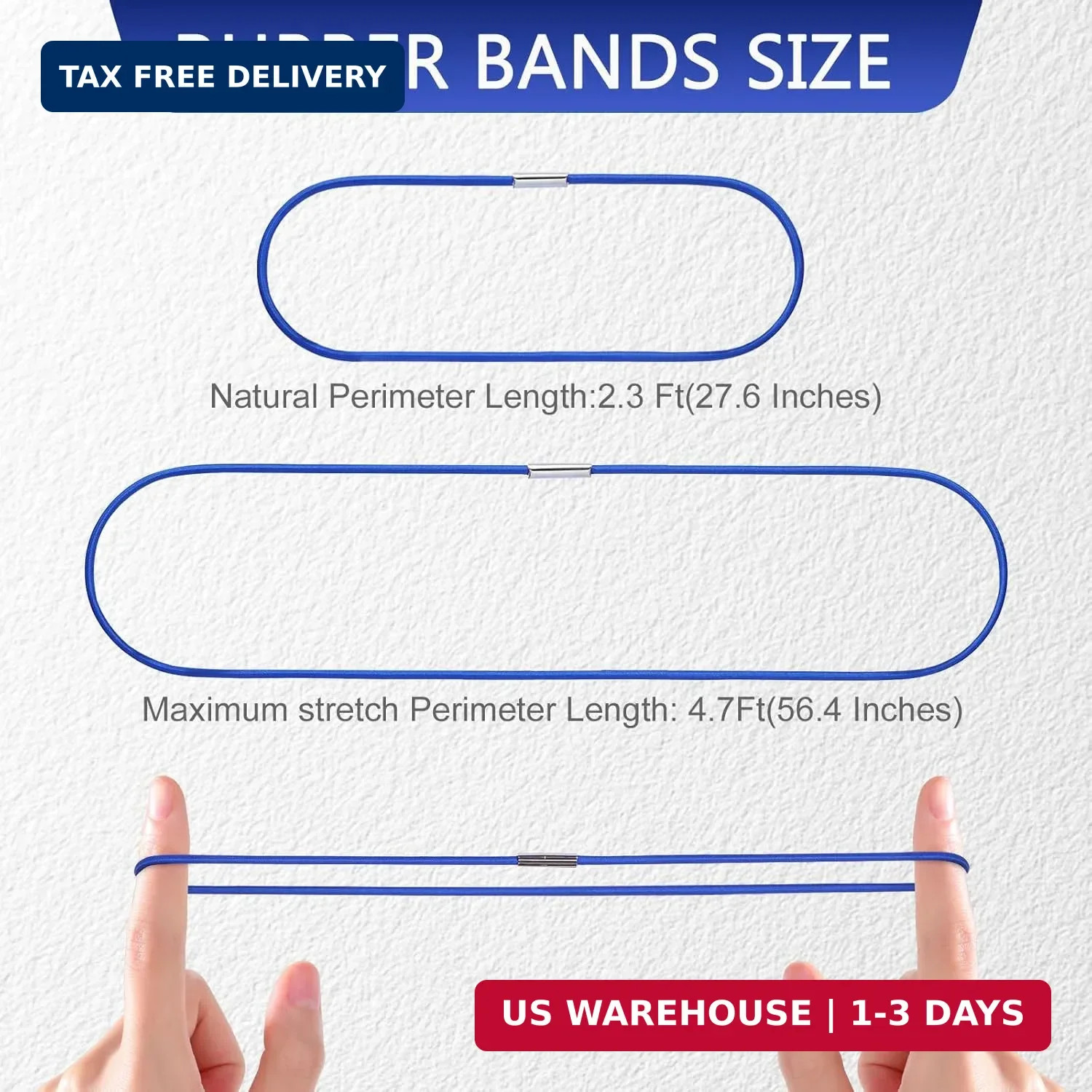 Trash Can Rubber Bands 3Pcs, Large Rubber Bands Heavy Duty, Fits 13-30 Gallon Tr