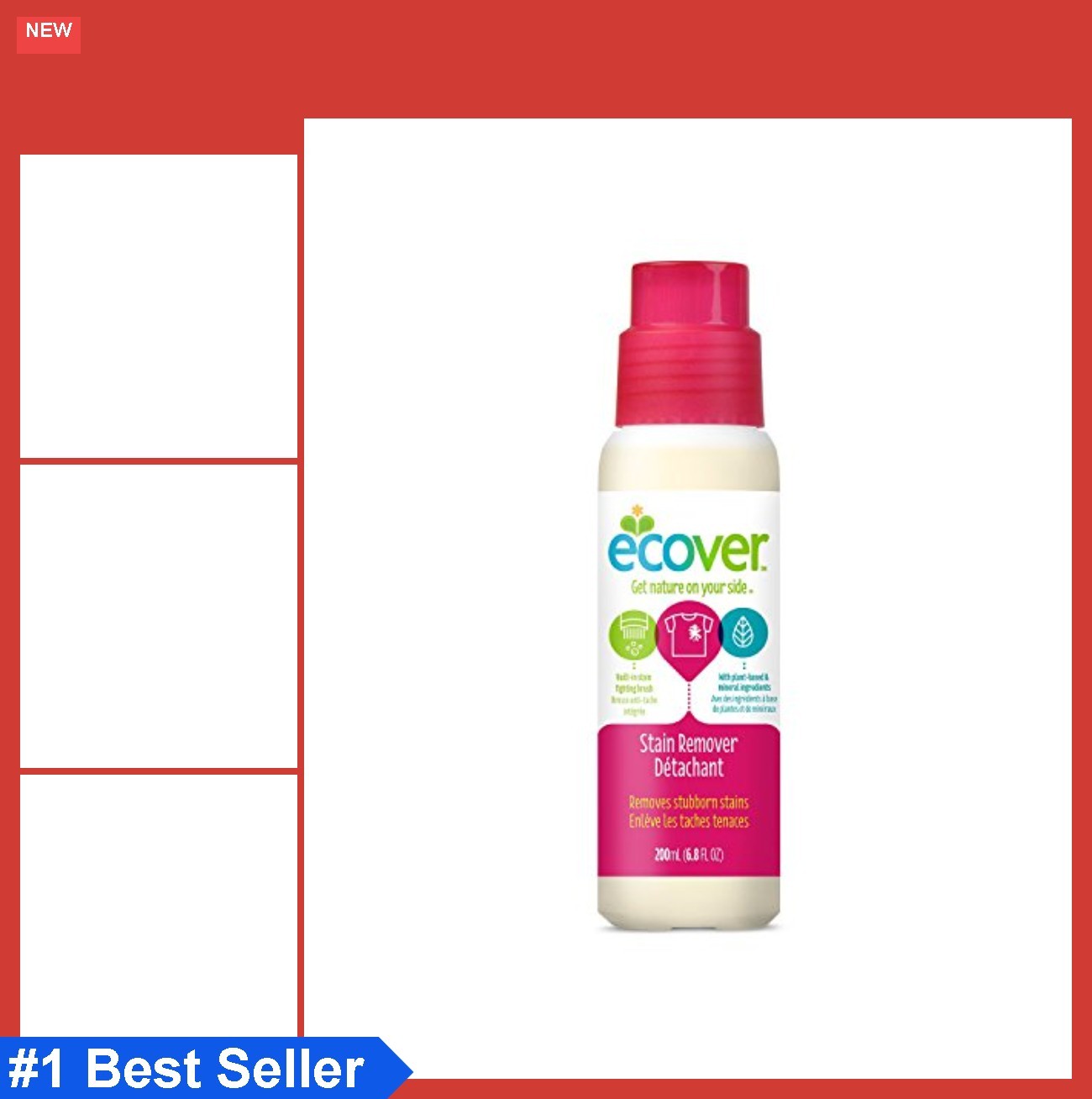 Stain Remover Liquid 6.76oz 200ml Unscented Dye Free Septic Safe