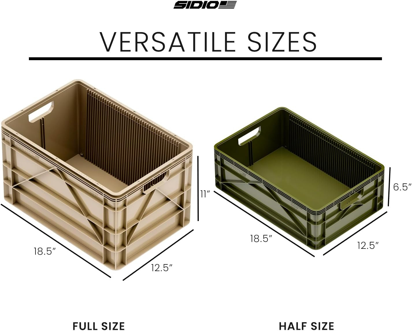 Basic Pack, Heavy Duty Stackable Storage Bins, Camo Variety Pack | Includes 2 Fu