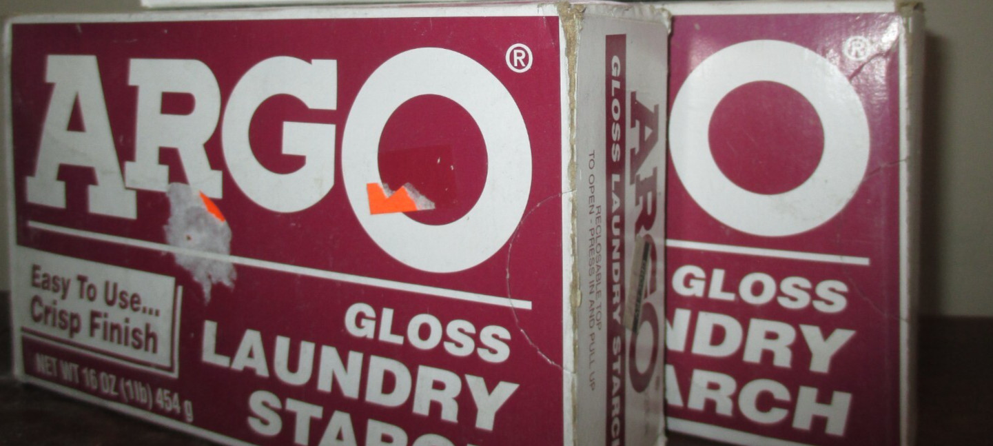 2x Argo Gloss Laundry Starch Easy to Use Crisp Finish 16 oz Discontinued.